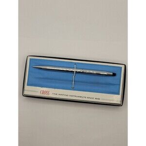 Vintage Cross Mid Century Chrome Pencil Set In Original Box